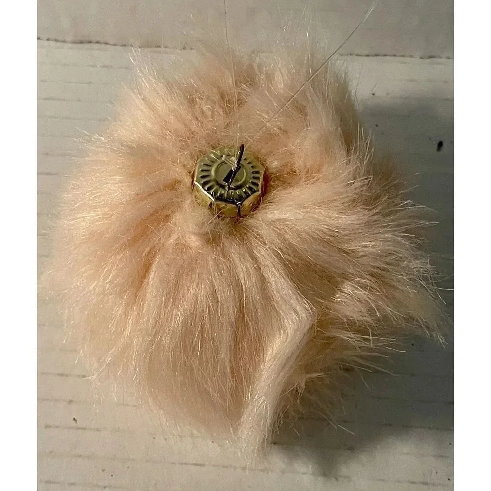 Pink Fur‎ Ball Christmas Ornament Pink Christmas Decor Approximately 2.5 Inch